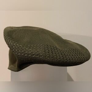 Vintage K&B Echos Green Flat Cap Cabbie Hat